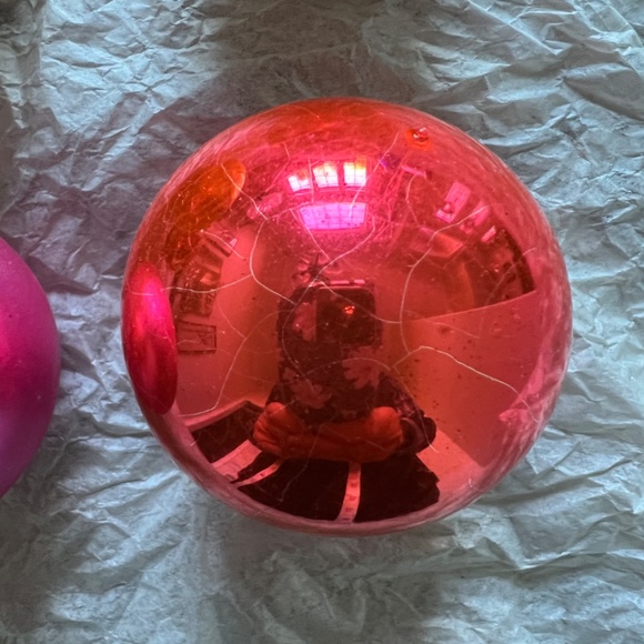 Six Vintage Glass Ornaments - Picture 3 of 7